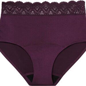 NWT Women’s Thinx For All Leaks High Waisted Period Underwear - Purple - XXL
